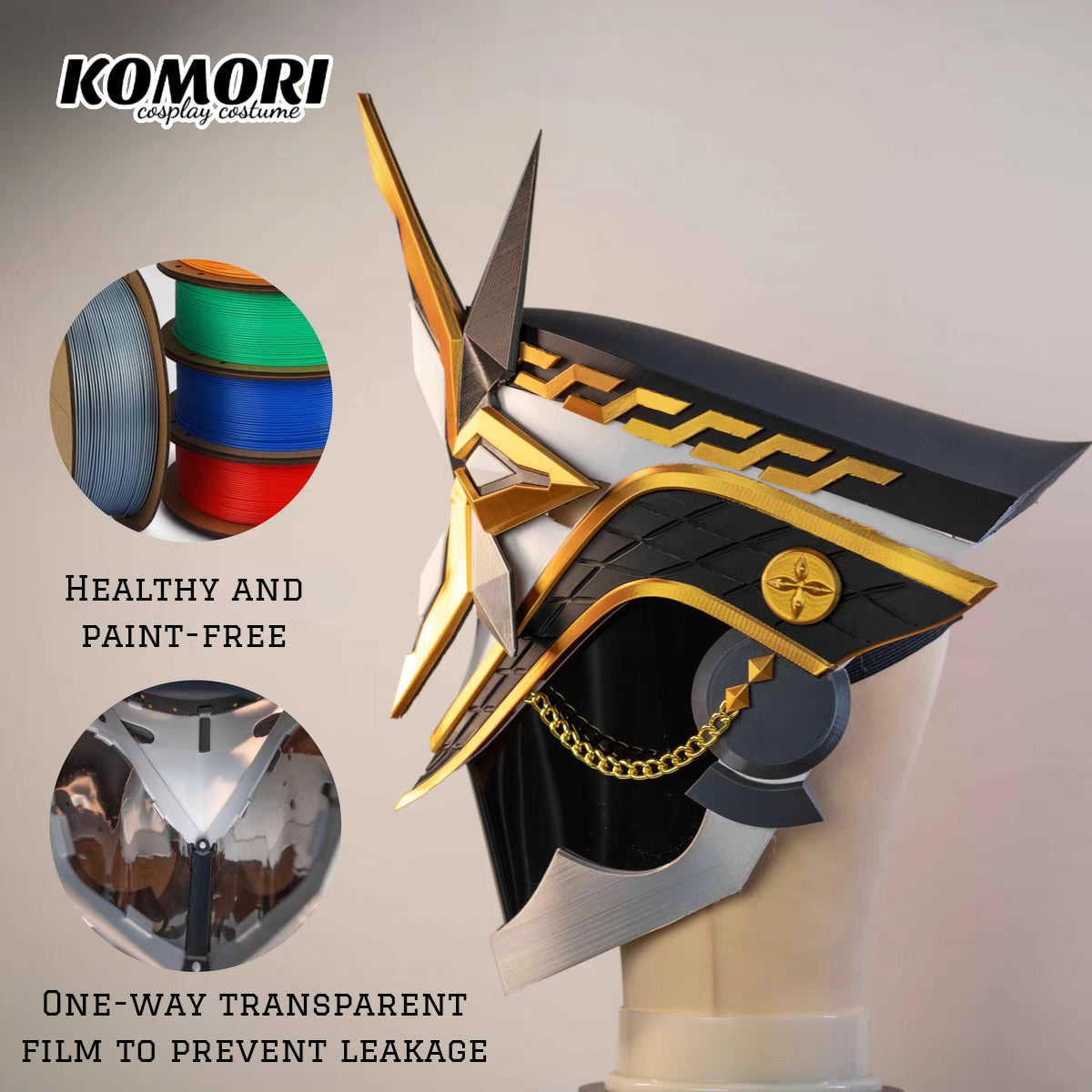 El Capitano Helmet Genshin Impact Cosplay