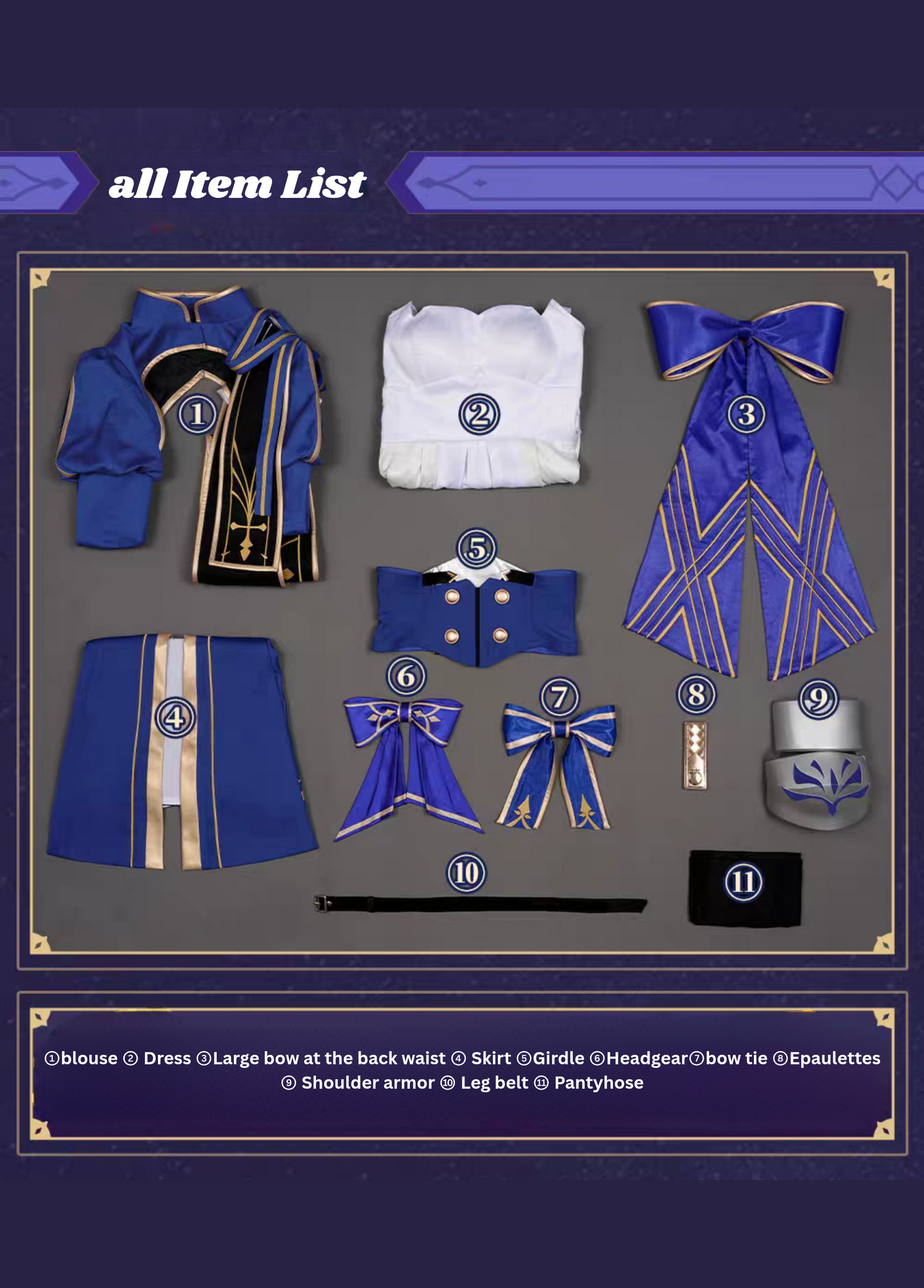 (Komori S) Saber Honkai Star Rail Cosplay Costume