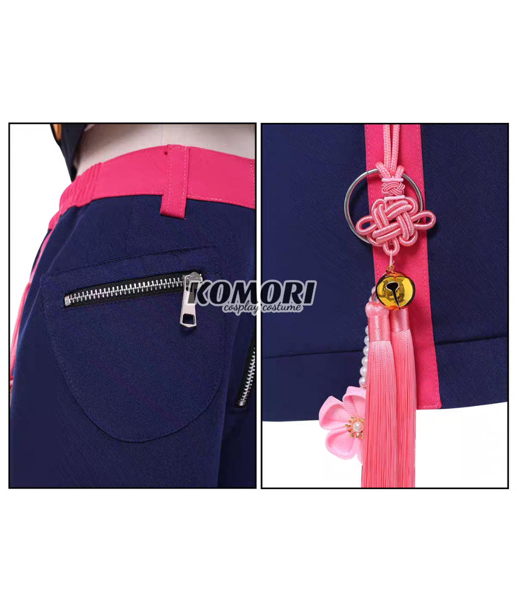 (Komori A) Rumi K-Pop Demon Hunter Female Cosplay Costume