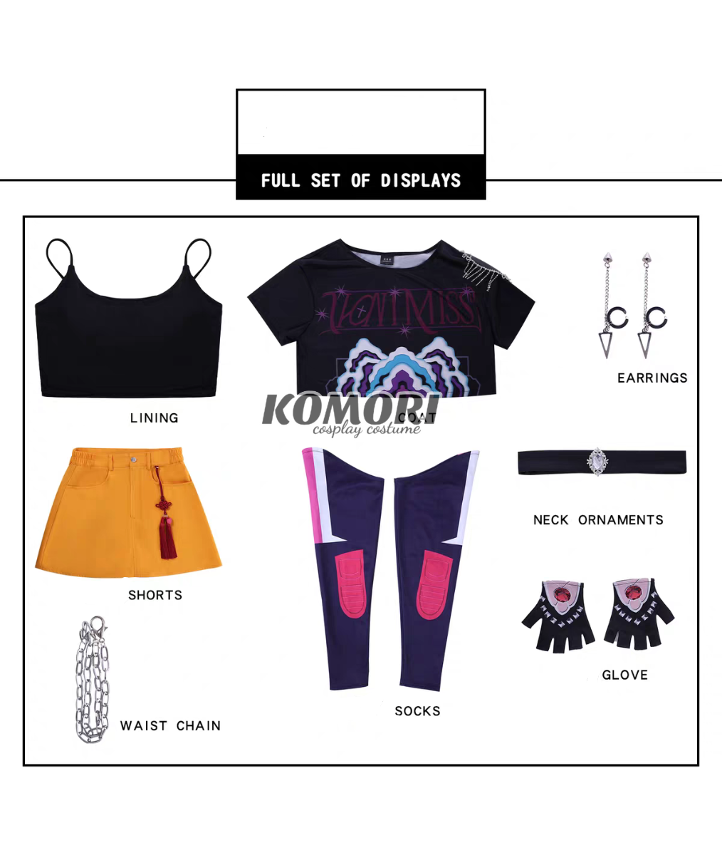 (Komori A) Mira K-Pop Demon Hunter Cosplay Costume