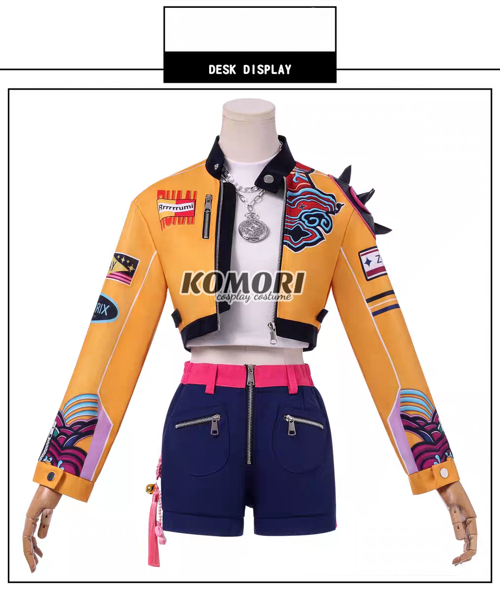 (Komori A) Rumi K-Pop Demon Hunter Female Cosplay Costume