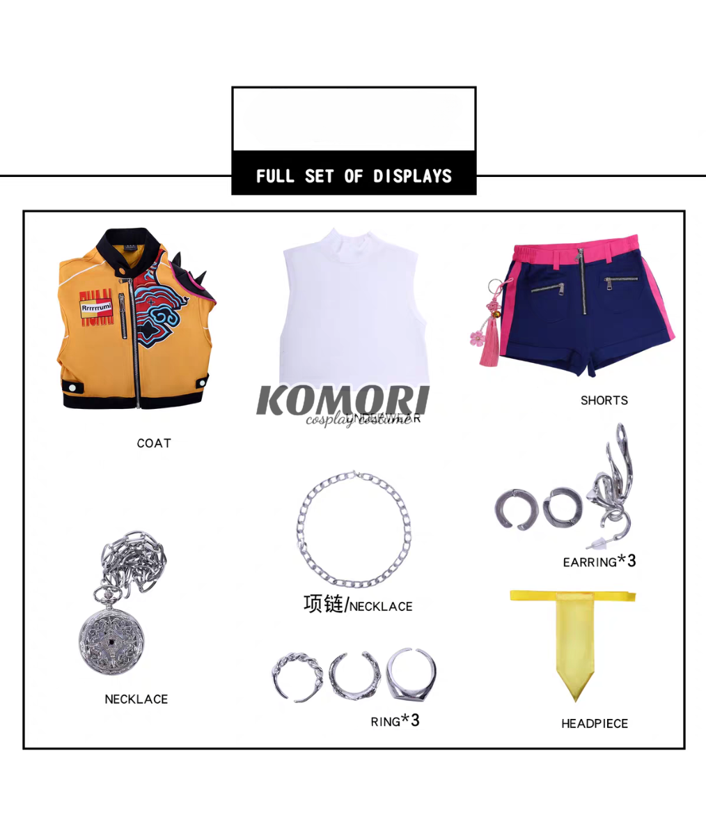 (Komori A) Rumi K-Pop Demon Hunter Female Cosplay Costume