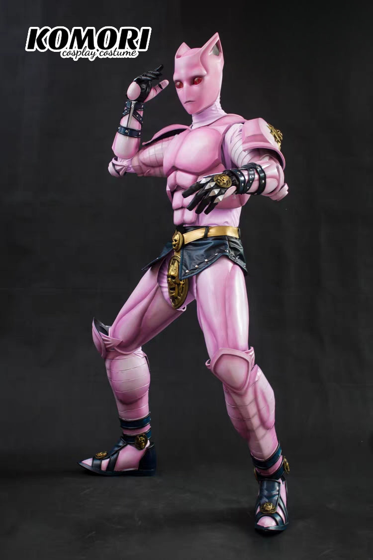 (High Quality) Jojo's Bizarre Adventure Killer Queen Stand Cosplay Costume Set