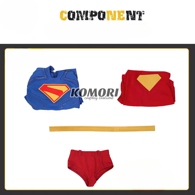 (Komori A) Man of Steel Clark Kent Superman Cosplay Costume Tv Series