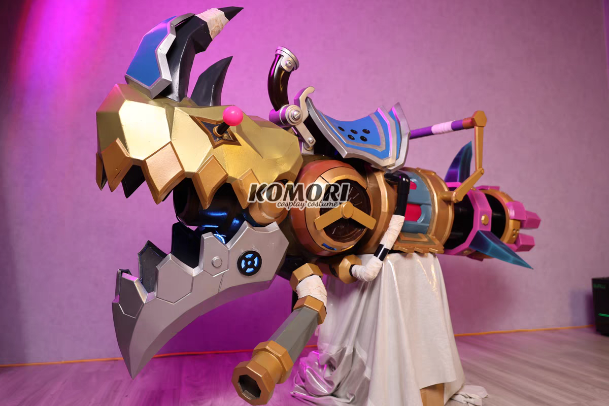 (High Quality) 3D Fishbone Gun Jinx Arcane League Of Legend Cosplay