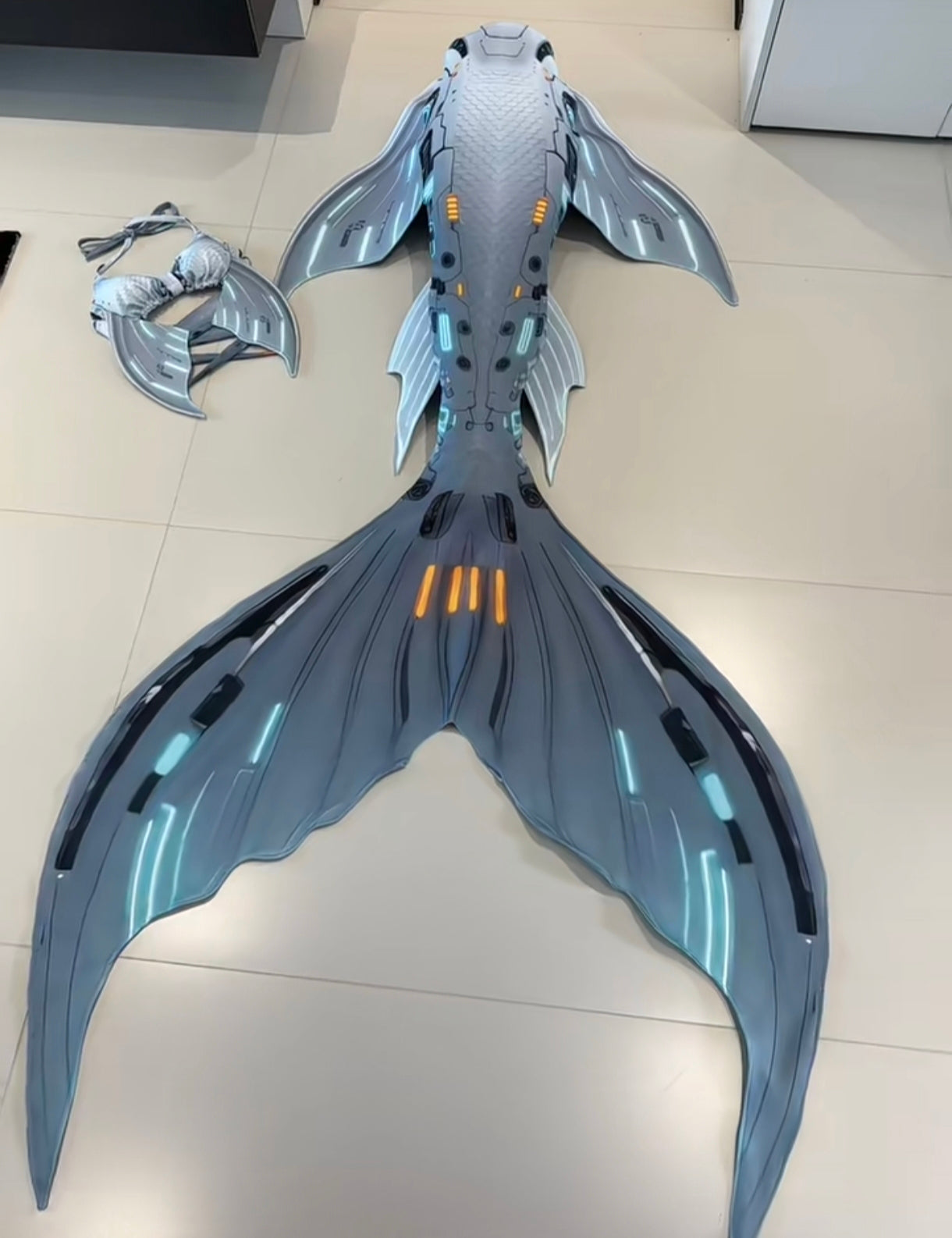 Futuristic Blue Mermaid High End Light