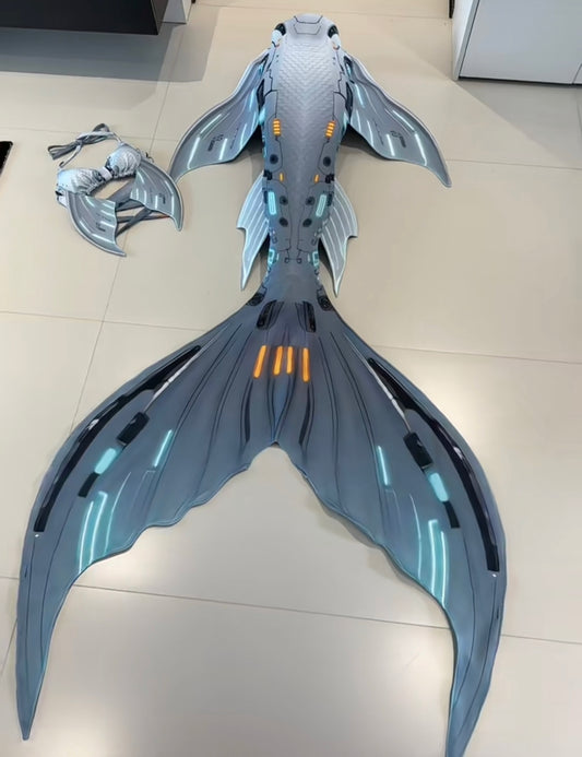 Futuristic Blue Mermaid High End Light