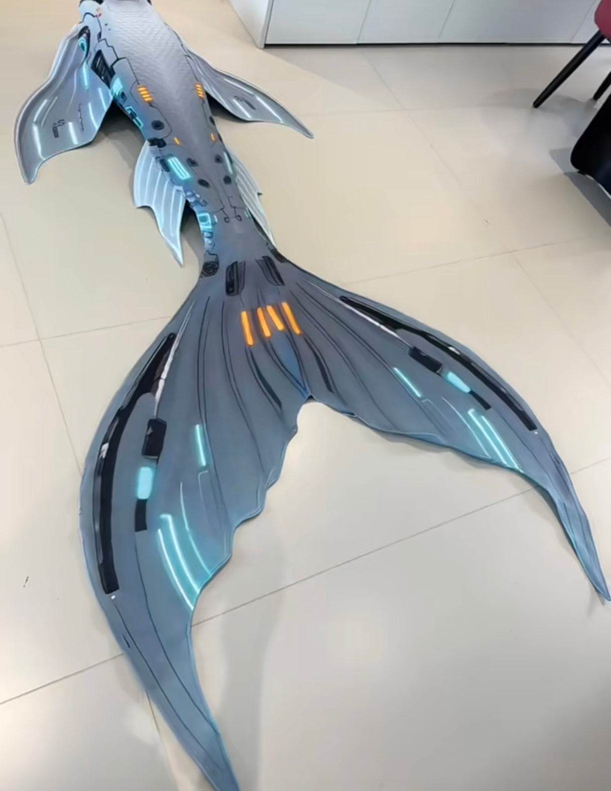 Futuristic Blue Mermaid High End Light