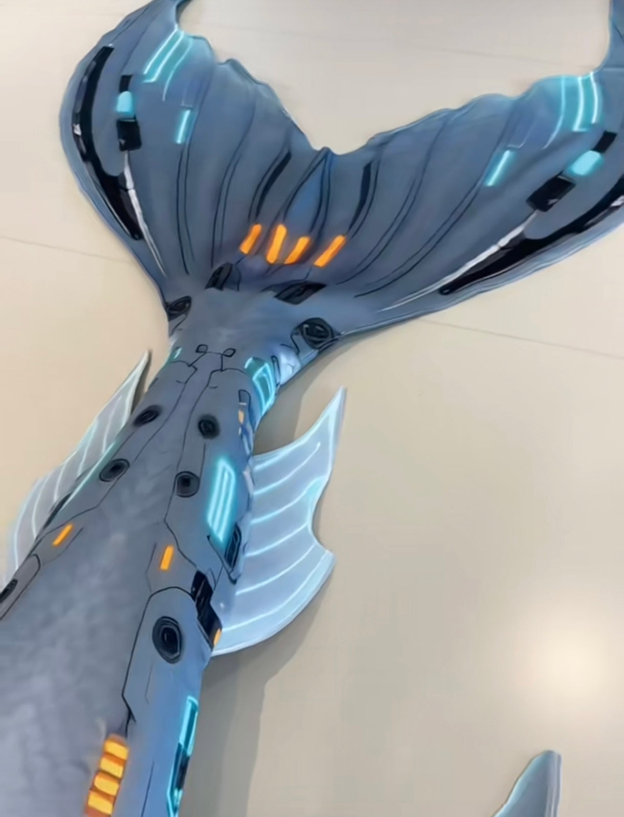 Futuristic Blue Mermaid High End Light