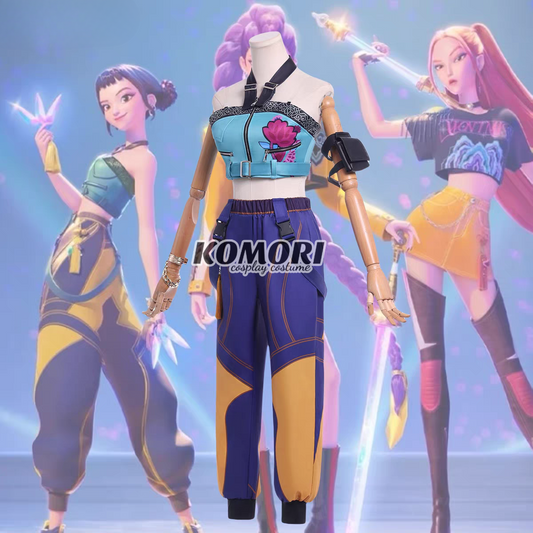 (Komori A) Zoe KPop Demon Hunter Cosplay Costume